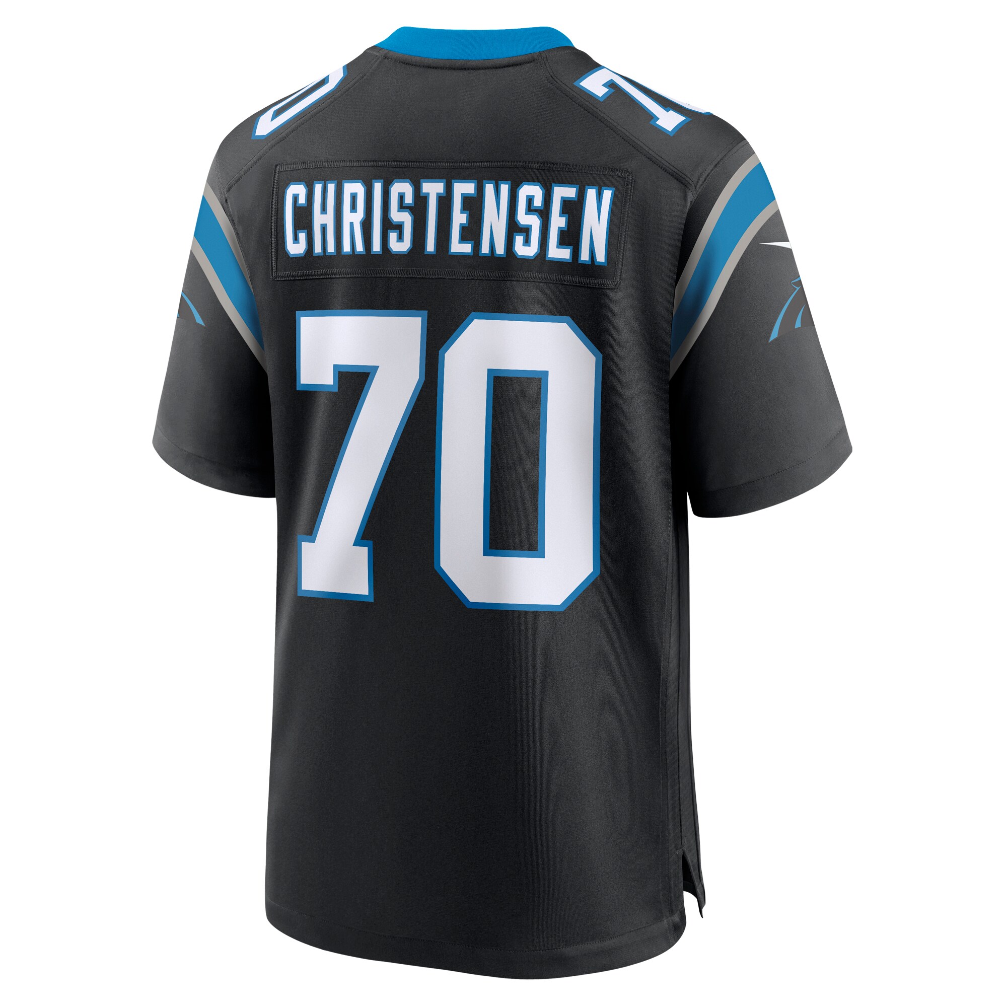 Men's Carolina Panthers Brady Christensen Black Team Game Jersey JS4240 nicesnker - Image 3