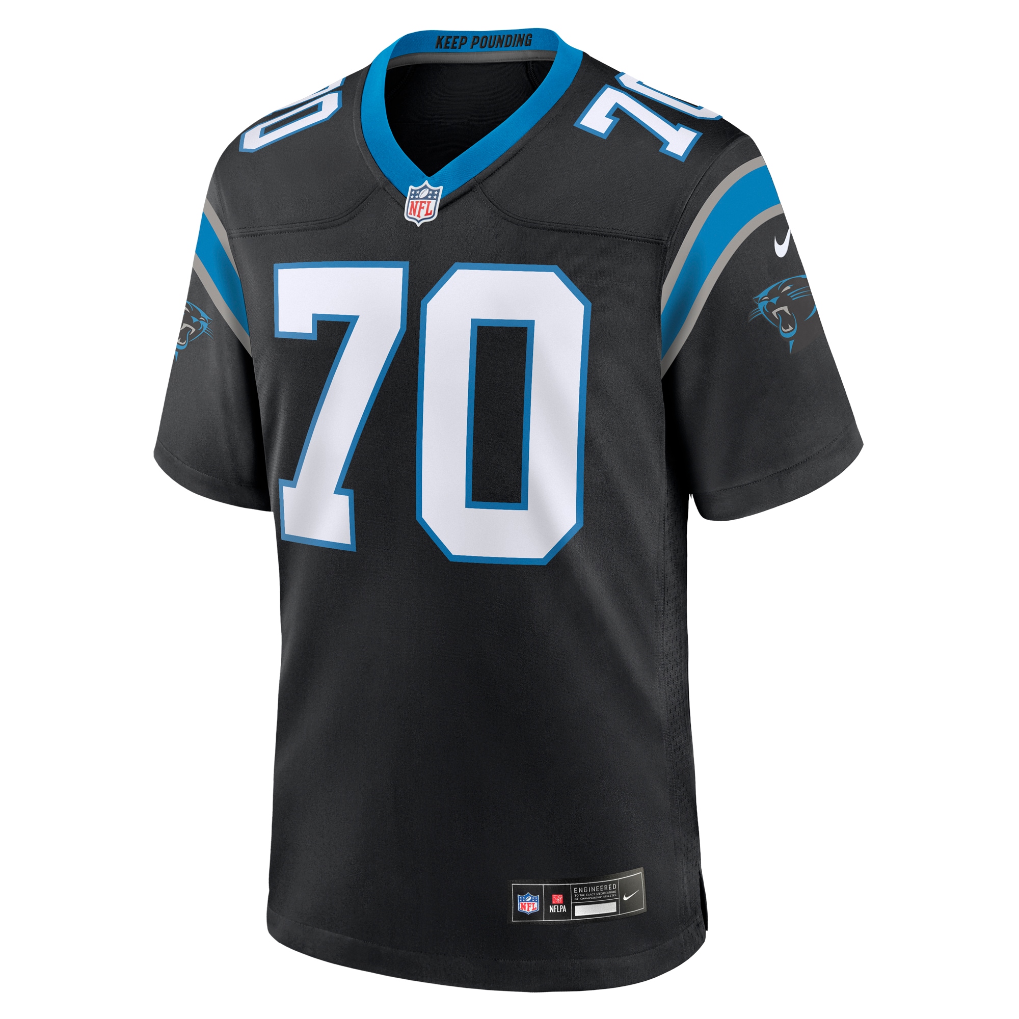 Men's Carolina Panthers Brady Christensen Black Team Game Jersey JS4240 nicesnker - Image 2