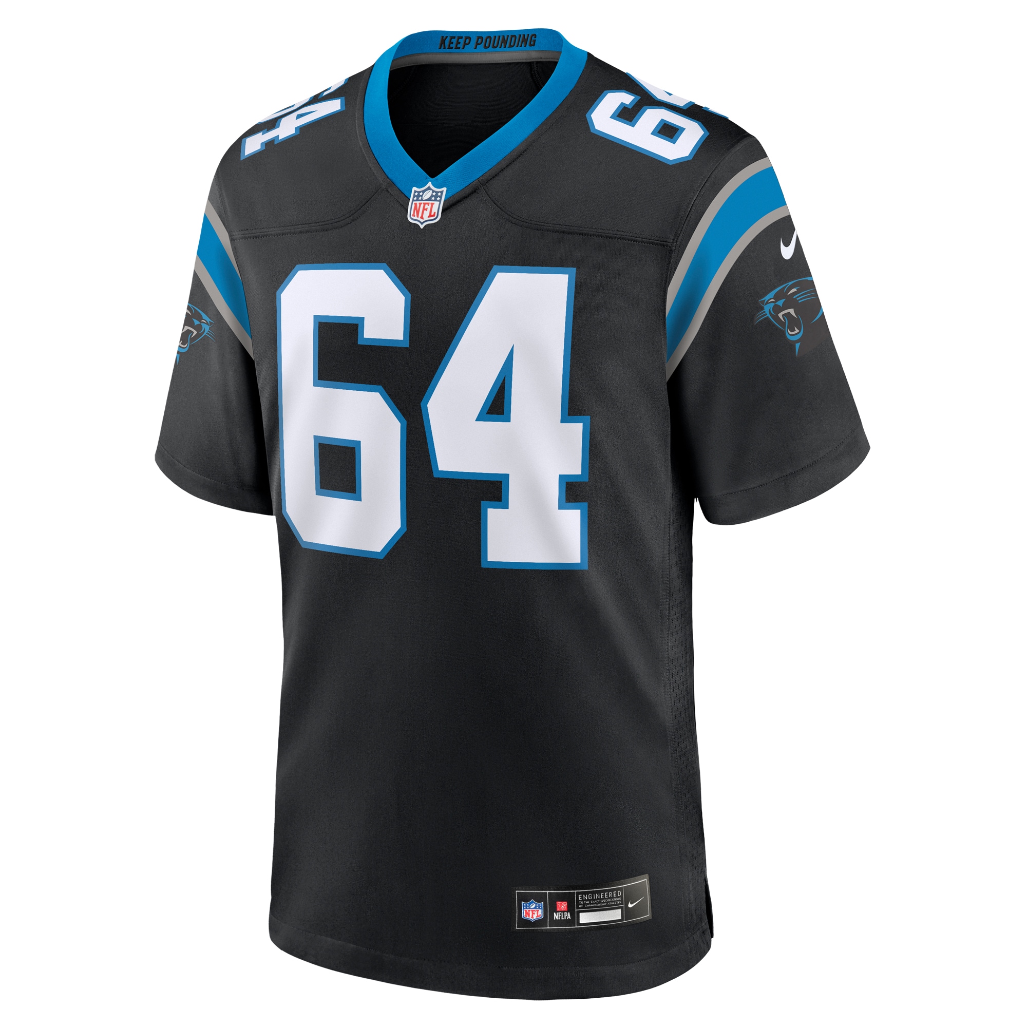 Men's Carolina Panthers Brett Toth Black Game Jersey JS5364 nicesnker - Image 2