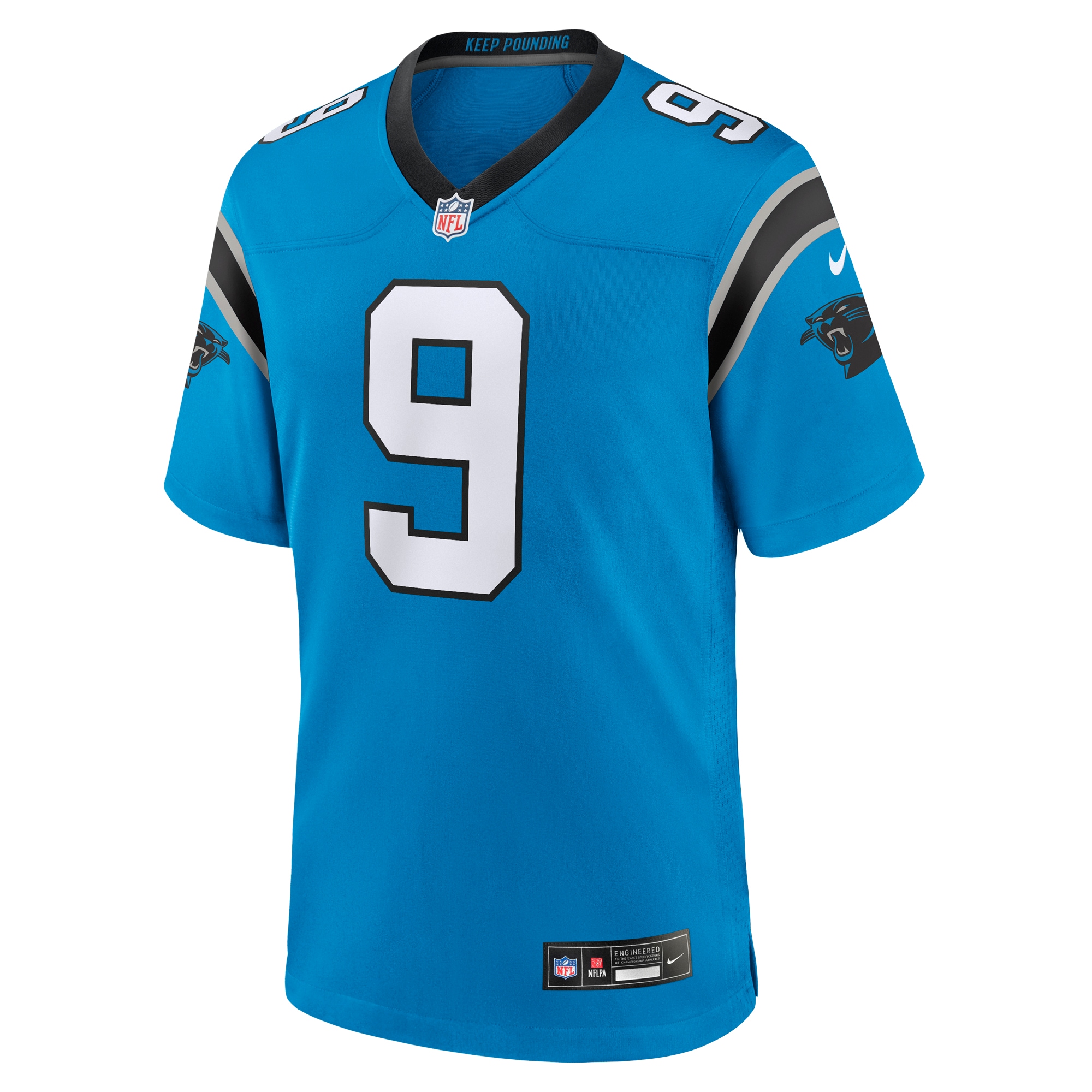 Men's Carolina Panthers Bryce Young Blue Alternate Game Jersey JS8491 nicesnker - Image 2