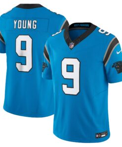 Men's Carolina Panthers Bryce Young Blue Vapor F.U.S.E. Limited Jersey JS8261 nicesnker