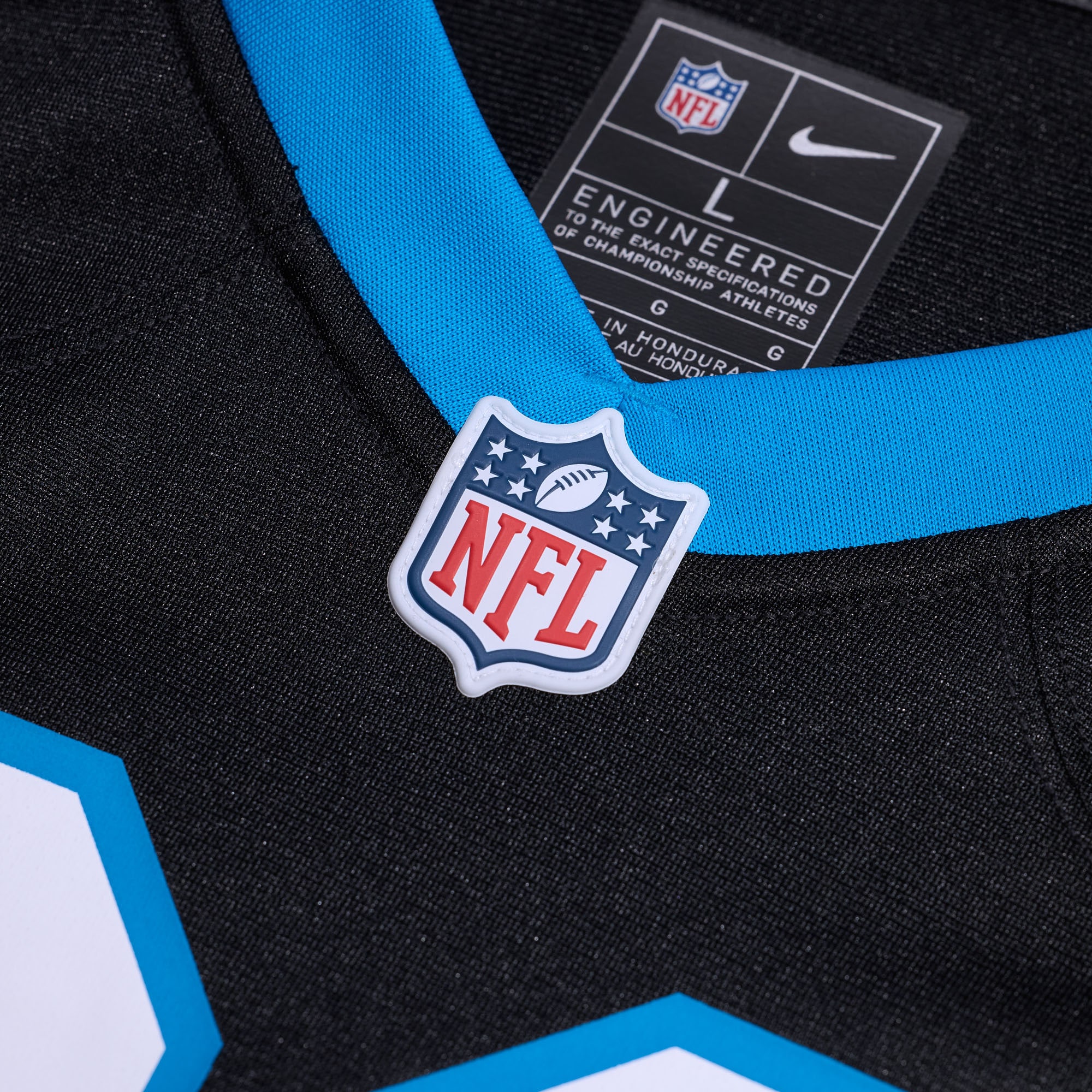 Men's Carolina Panthers David Sharpe Black Team Game Jersey JS1449 nicesnker - Image 4