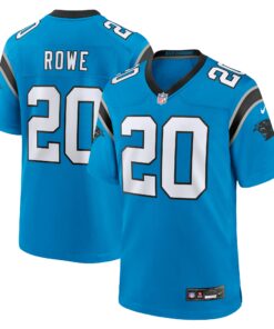 Men's Carolina Panthers Eric Rowe Blue Alternate Game Jersey JS5940 nicesnker