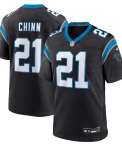 Men's Carolina Panthers Jeremy Chinn Black Game Jersey JS1625 nicesnker