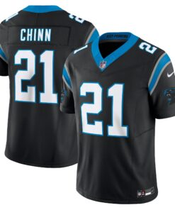Men's Carolina Panthers Jeremy Chinn Black Vapor F.U.S.E. Limited Jersey JS9984 nicesnker