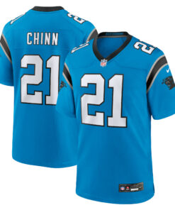 Men's Carolina Panthers Jeremy Chinn Blue Alternate Game Jersey JS8325 nicesnker