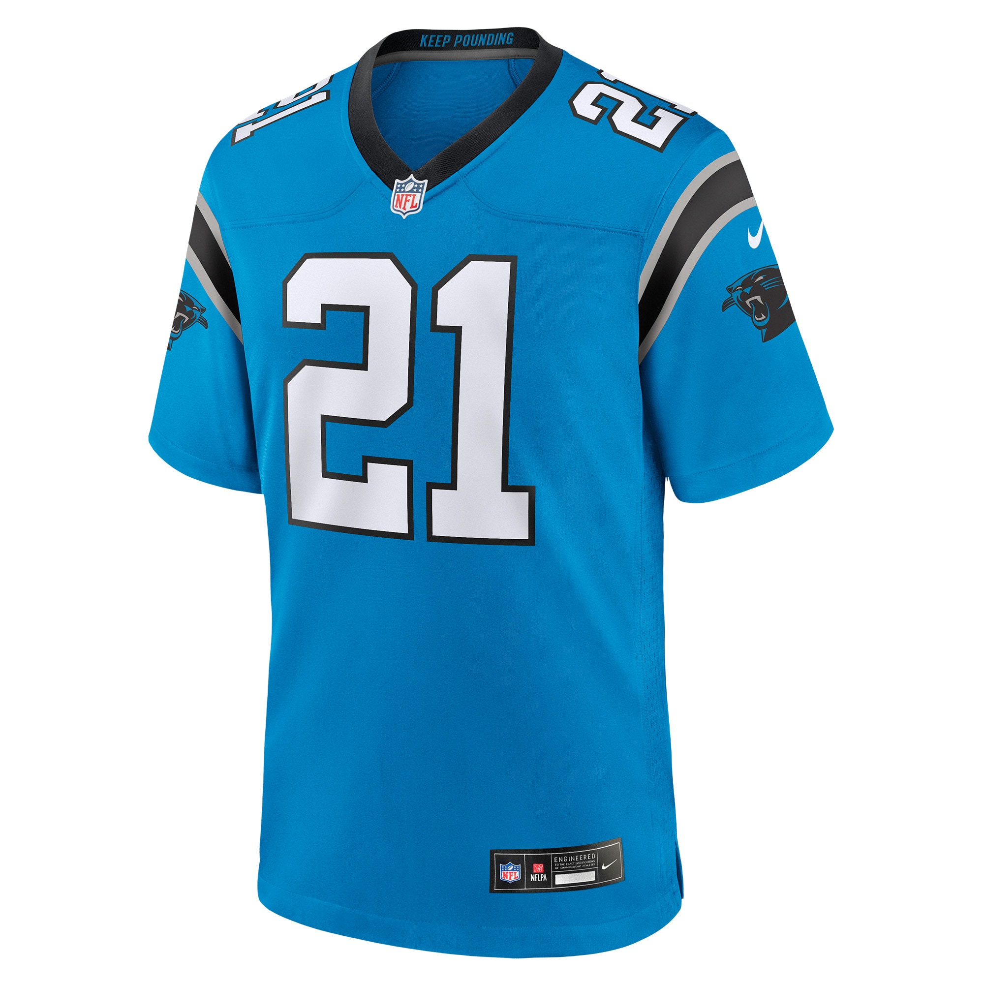 Men's Carolina Panthers Jeremy Chinn Blue Alternate Game Jersey JS8325 nicesnker - Image 2