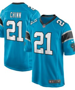 Men's Carolina Panthers Jeremy Chinn Blue Game Jersey JS2371 nicesnker