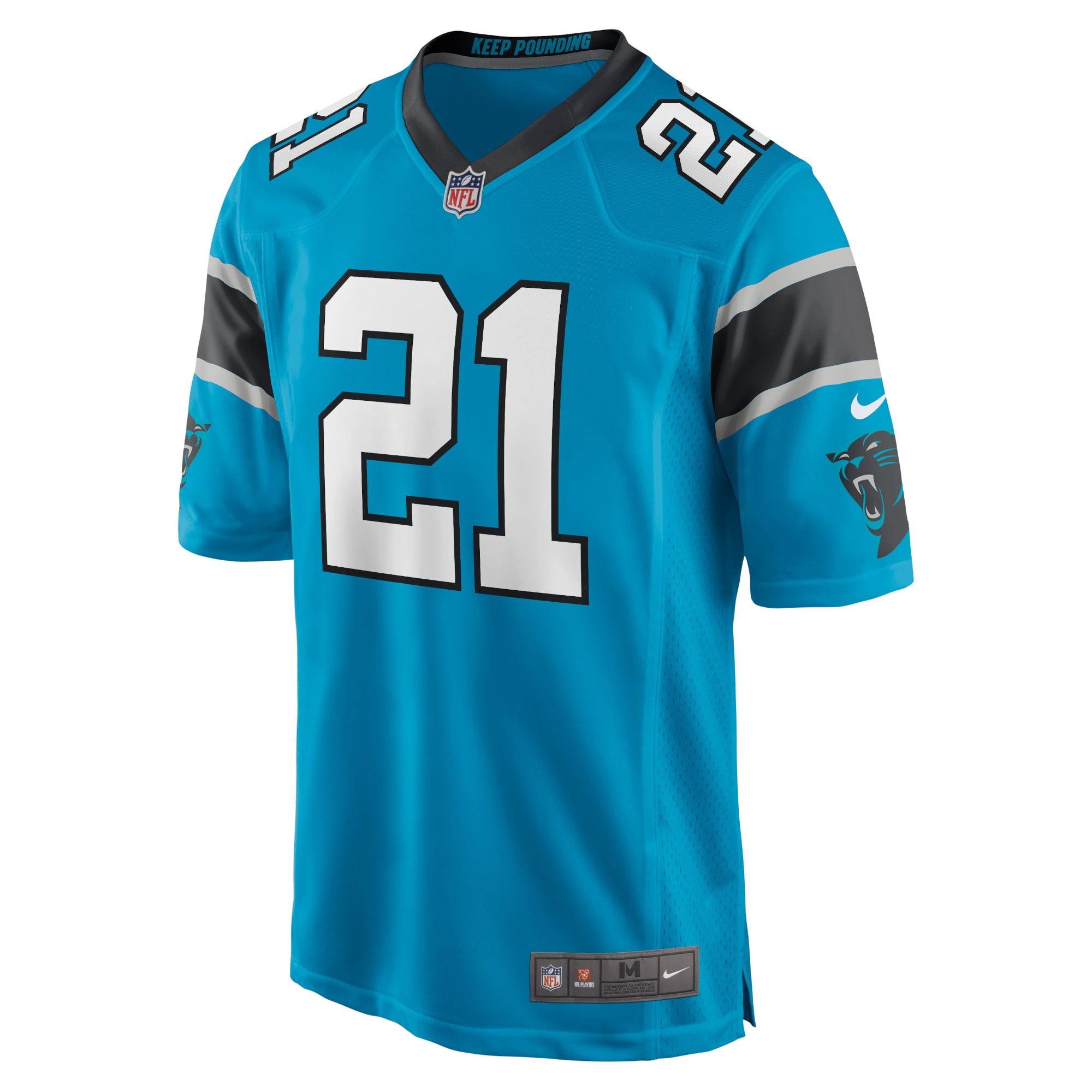 Men's Carolina Panthers Jeremy Chinn Blue Game Jersey JS2371 nicesnker - Image 2