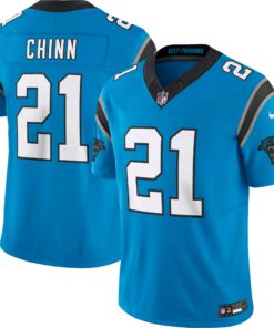 Men's Carolina Panthers Jeremy Chinn Blue Vapor F.U.S.E. Limited Jersey JS2388 nicesnker