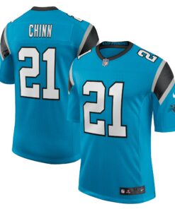 Men's Carolina Panthers Jeremy Chinn Blue Vapor Limited Jersey JS3979 nicesnker