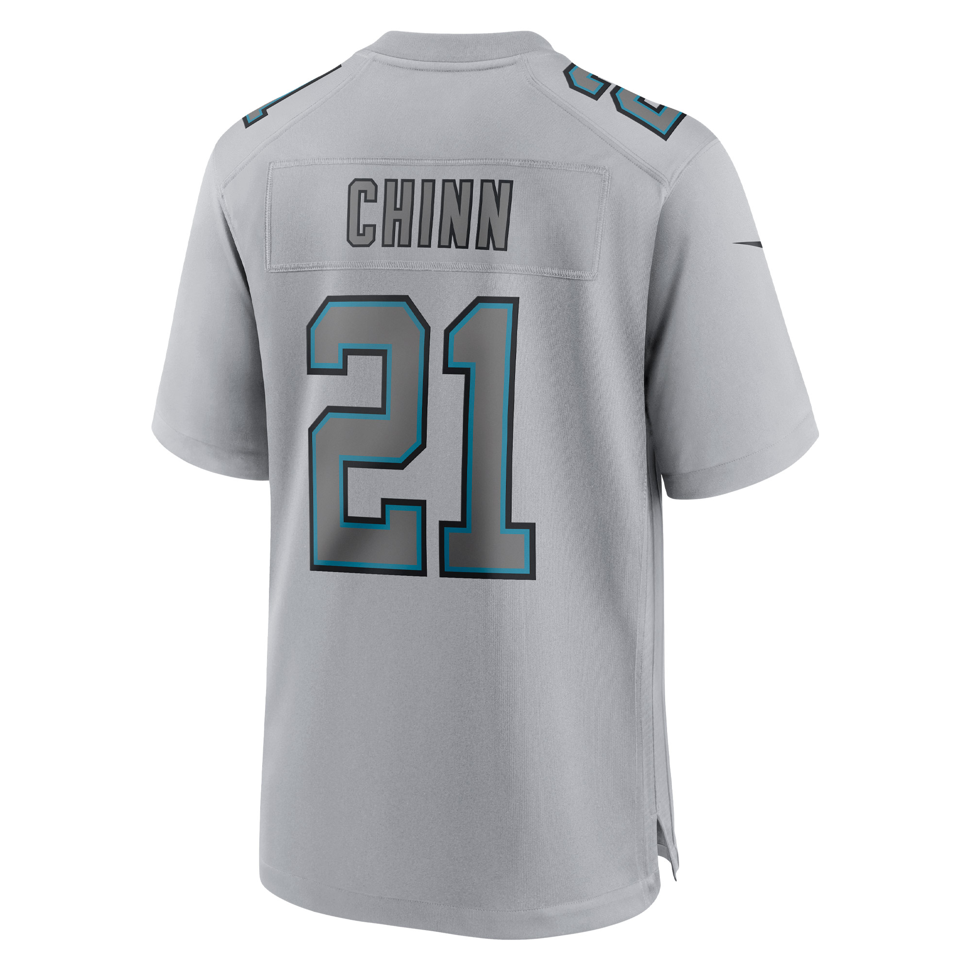 Men's Carolina Panthers Jeremy Chinn Gray Atmosphere Fashion Game Jersey JS3307 nicesnker - Image 3