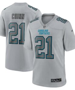 Men's Carolina Panthers Jeremy Chinn Gray Atmosphere Fashion Game Jersey JS3307 nicesnker