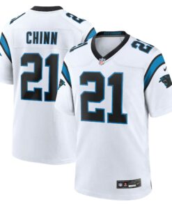 Men's Carolina Panthers Jeremy Chinn White Game Jersey JS7988 nicesnker