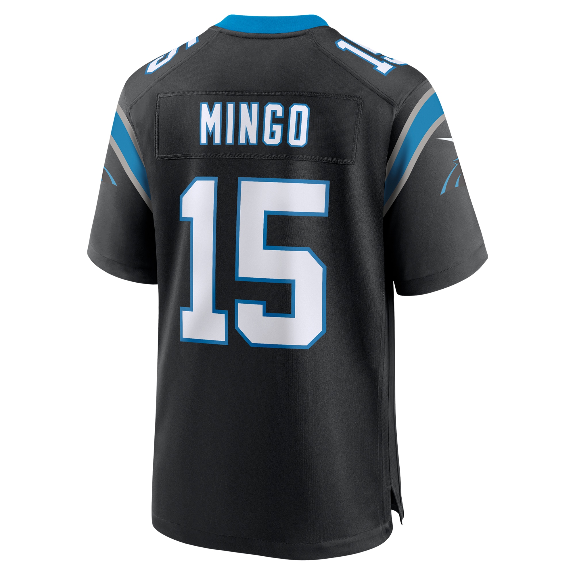 Men's Carolina Panthers Jonathan Mingo Black Game Jersey JS5524 nicesnker - Image 3