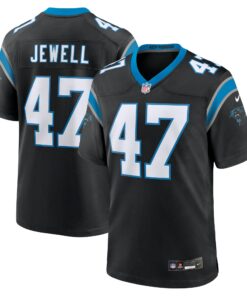 Men's Carolina Panthers Josey Jewell Black Game Jersey JS4166 nicesnker