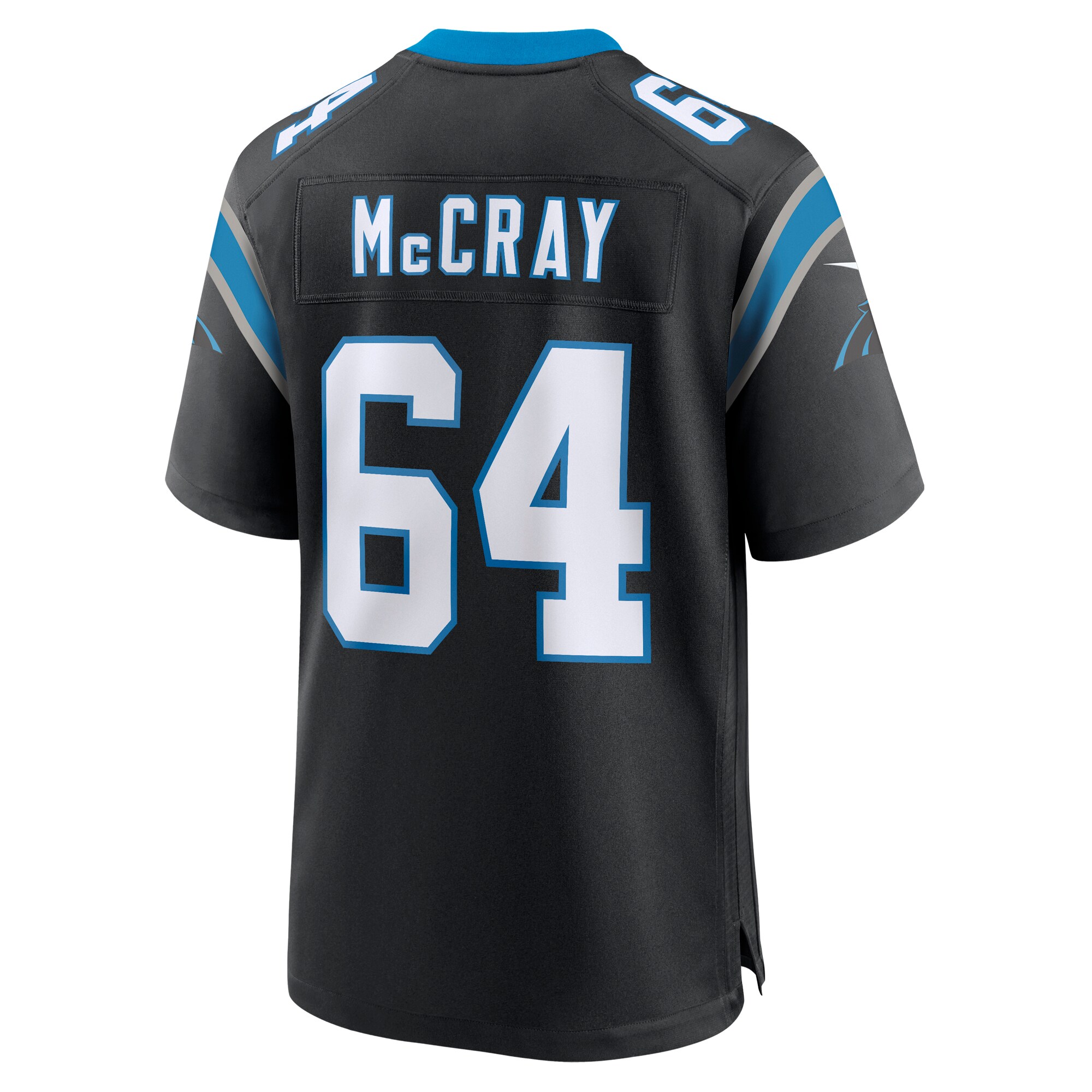 Men's Carolina Panthers Justin McCray Black Team Game Jersey JS9619 nicesnker - Image 3