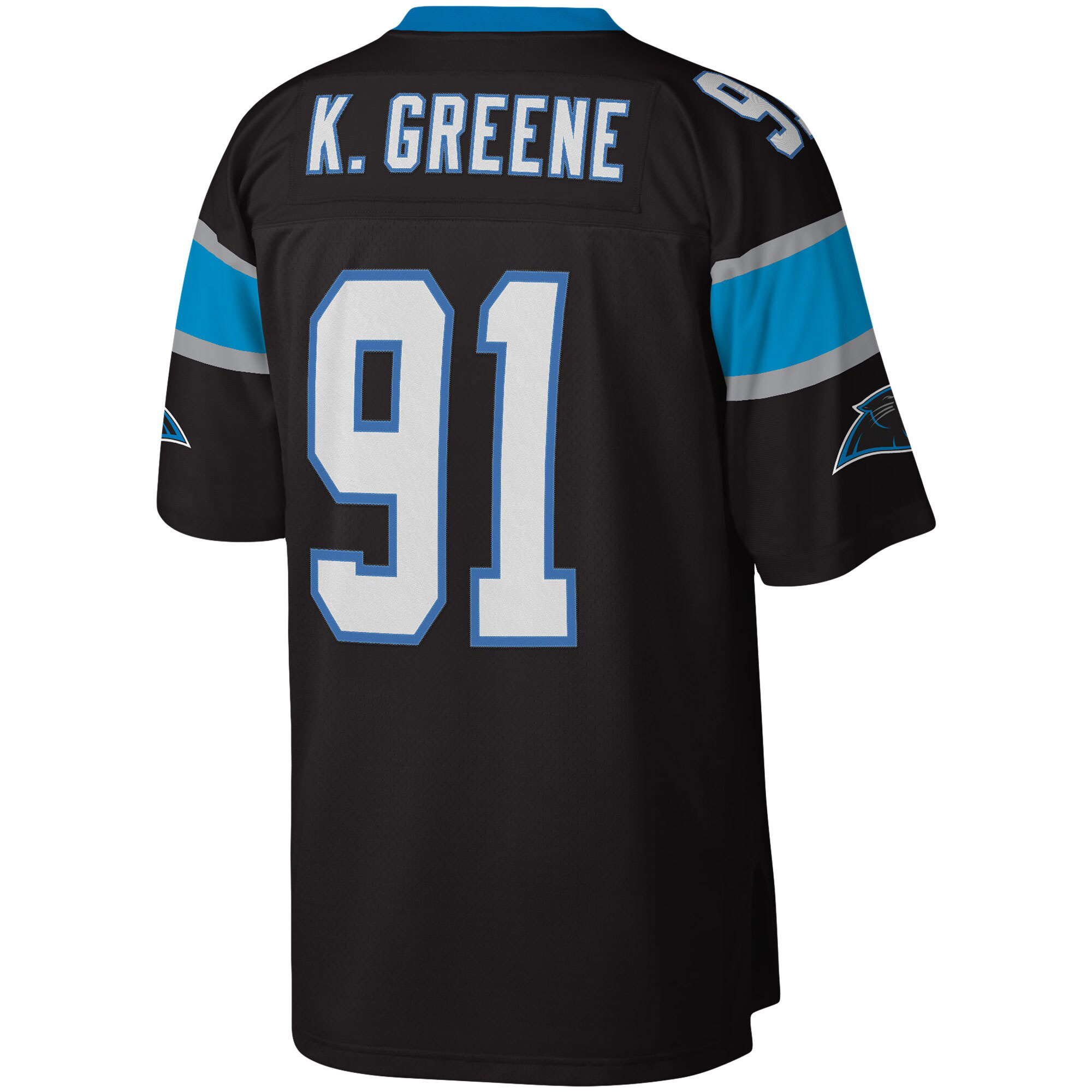 Men's Carolina Panthers Kevin Greene Mitchell & Ness Black Big & Tall 1996 Retired Player Jersey JS8239 nicesnker - Image 3