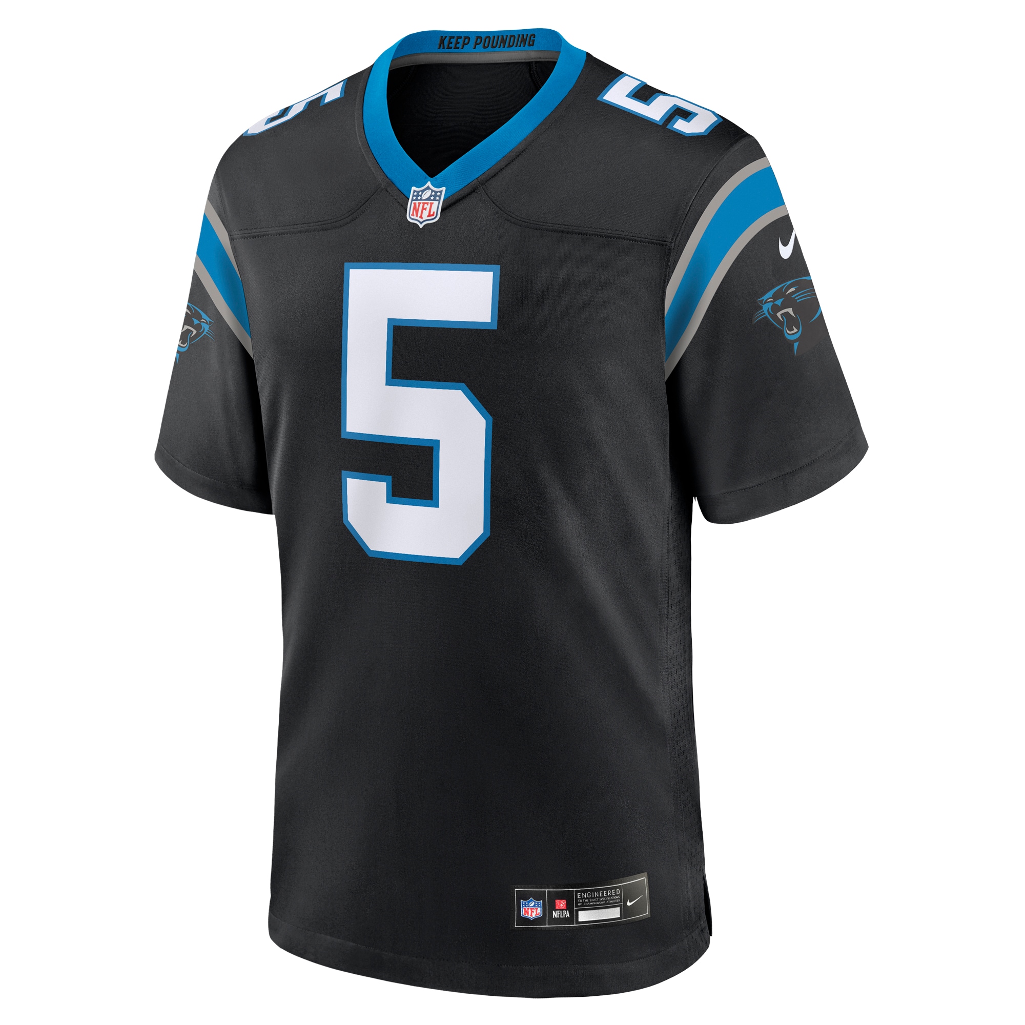 Men's Carolina Panthers Laviska Shenault Jr. Black Team Game Jersey JS4285 nicesnker - Image 2