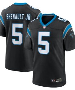 Men's Carolina Panthers Laviska Shenault Jr. Black Team Game Jersey JS4285 nicesnker