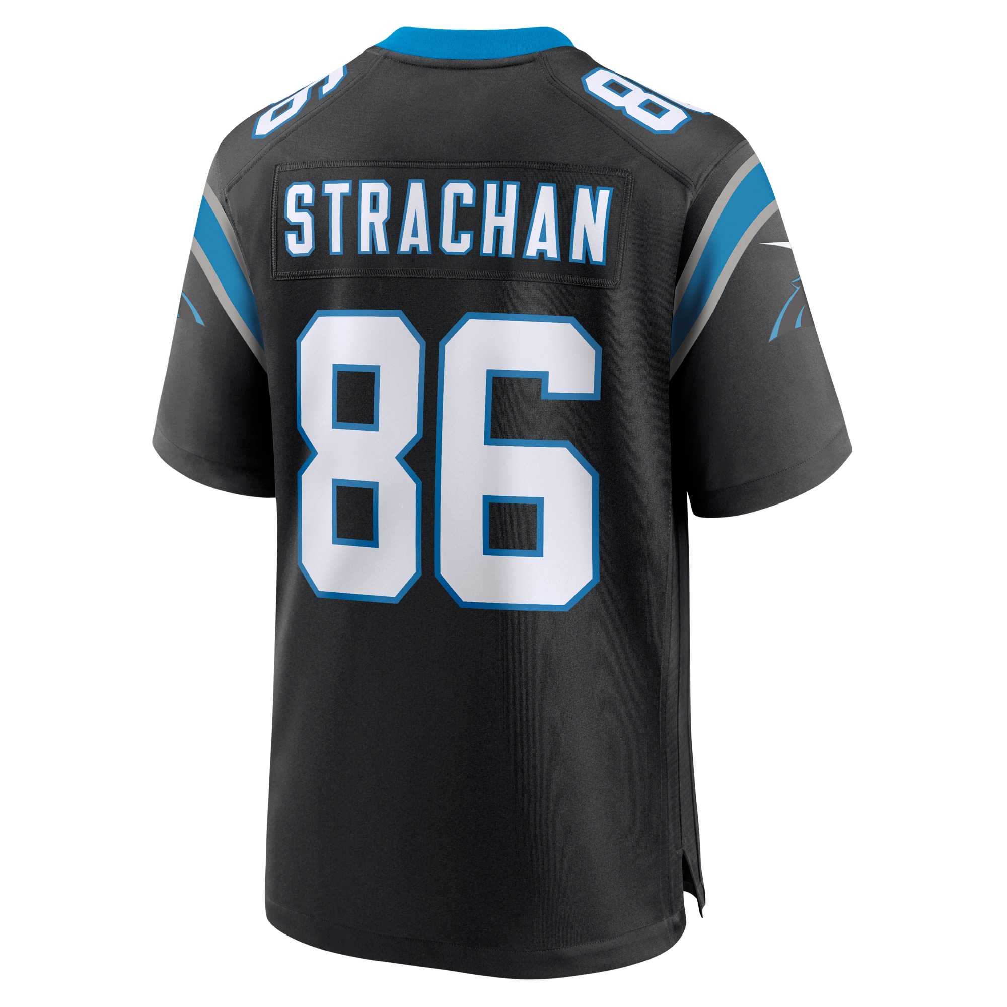 Men's Carolina Panthers Mike Strachan Black Game Jersey JS3020 nicesnker - Image 3