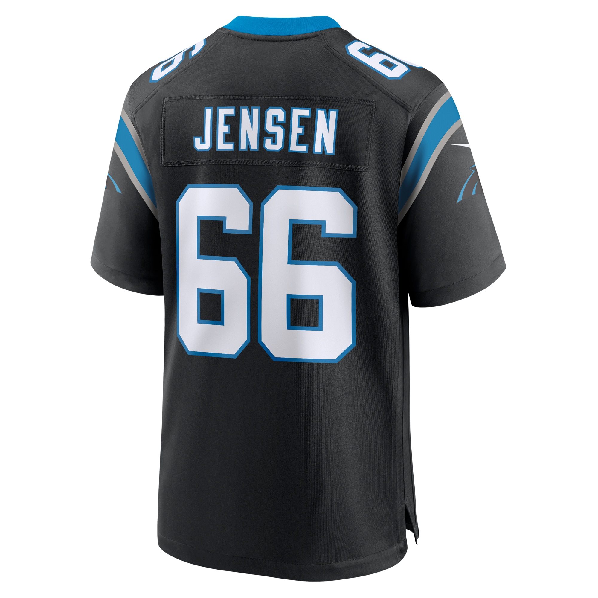 Men's Carolina Panthers Nash Jensen Black Team Game Jersey JS9566 nicesnker - Image 3