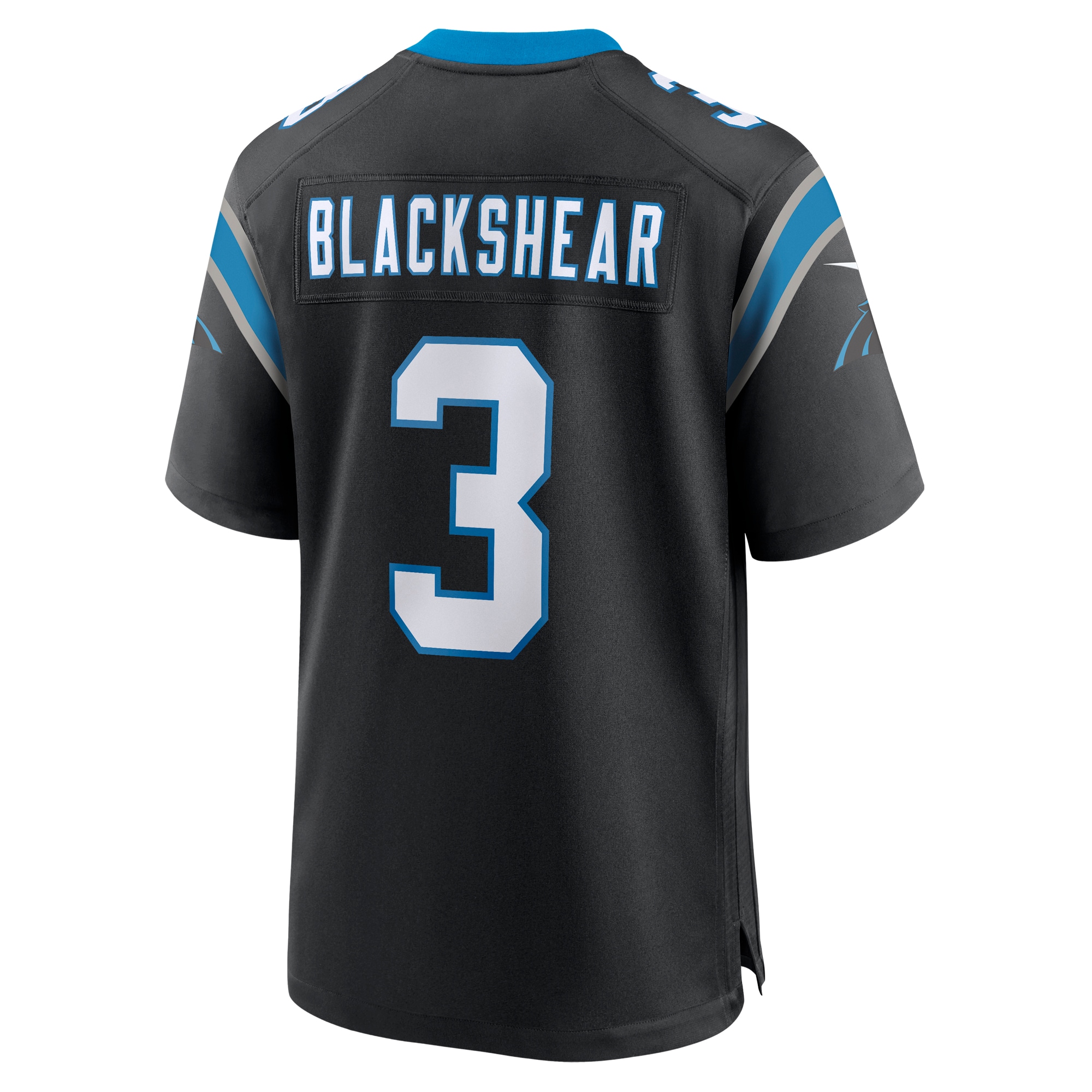 Men's Carolina Panthers Raheem Blackshear Black Team Game Jersey JS4719 nicesnker - Image 3