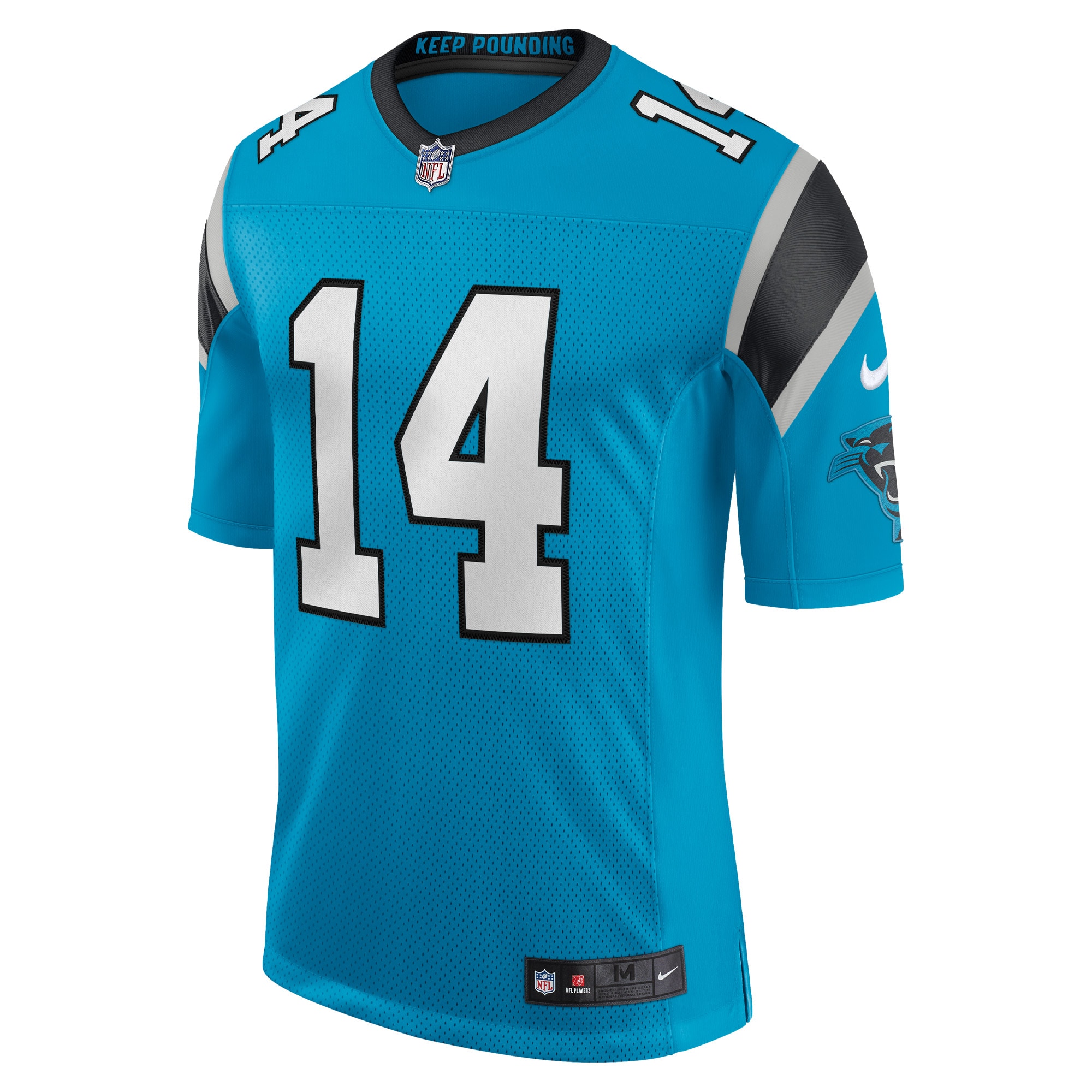 Men's Carolina Panthers Sam Darnold Blue Vapor Limited Jersey JS2723 nicesnker - Image 2