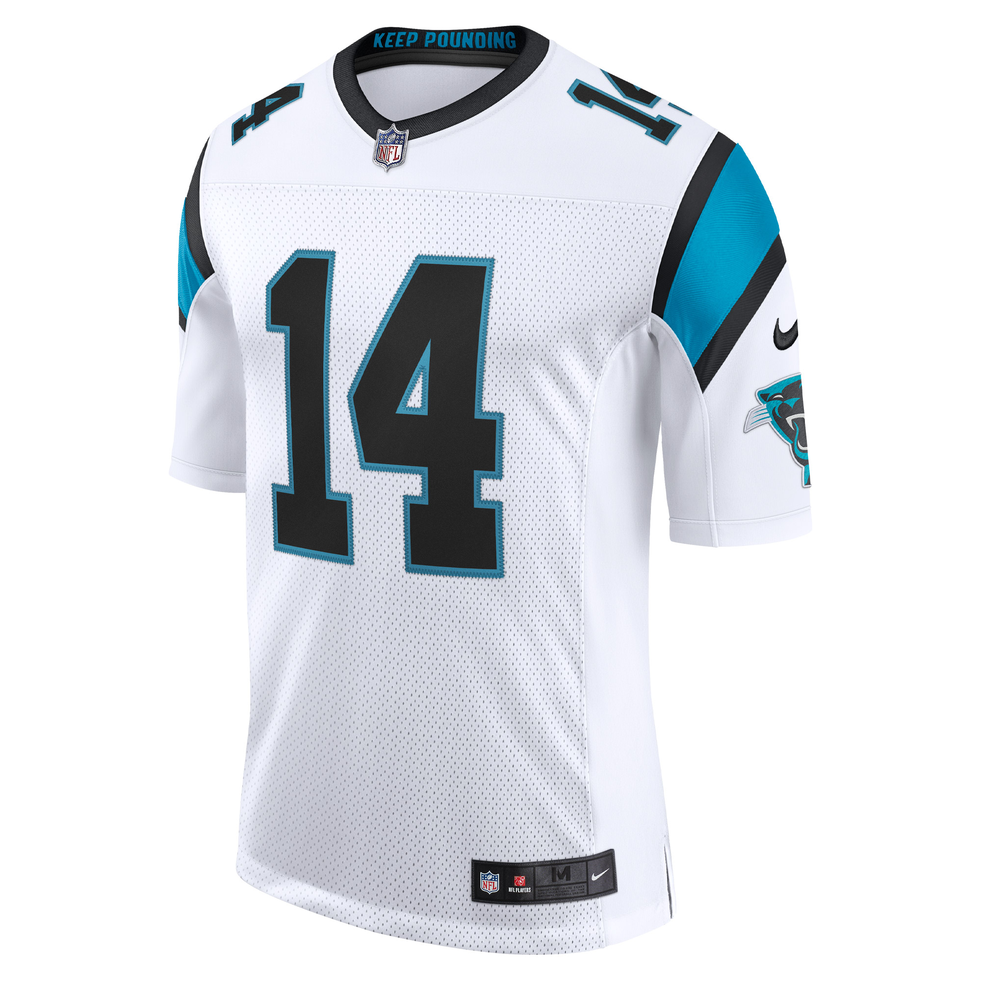 Men's Carolina Panthers Sam Darnold White Vapor Limited Jersey JS5209 nicesnker - Image 2