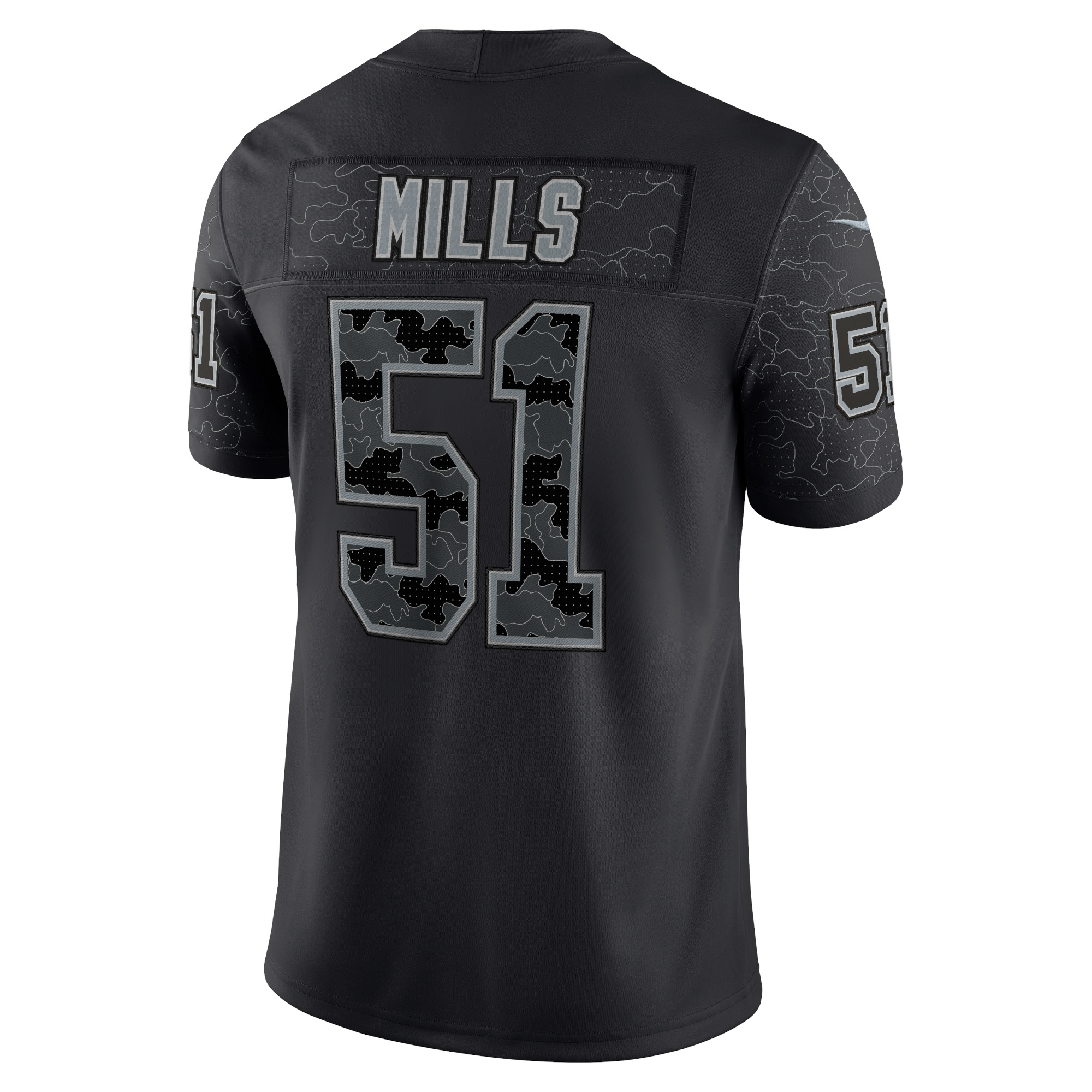 Men's Carolina Panthers Sam Mills Black Retired Player RFLCTV Limited Jersey JS2589 nicesnker - Image 5