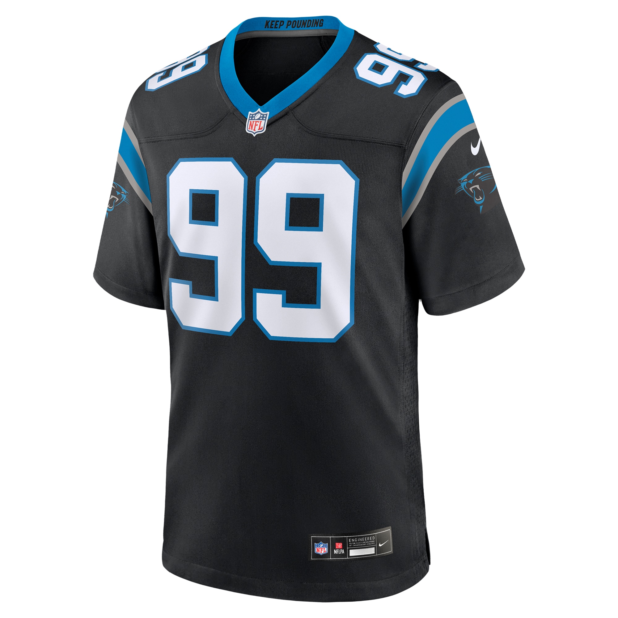 Men's Carolina Panthers Shy Tuttle Black Game Jersey JS5235 nicesnker - Image 2