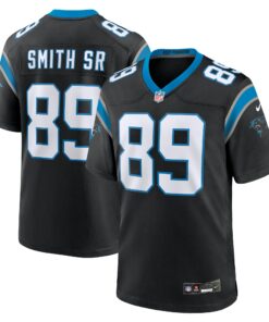 Men's Carolina Panthers Steve Smith Sr. Black Retired Player Game Jersey JS6086 nicesnker