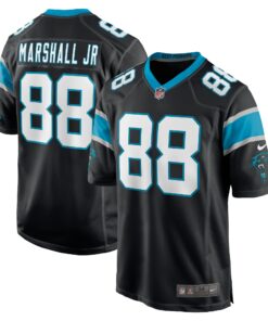 Men's Carolina Panthers Terrace Marshall Jr. Black Player Game Jersey JS9287 nicesnker
