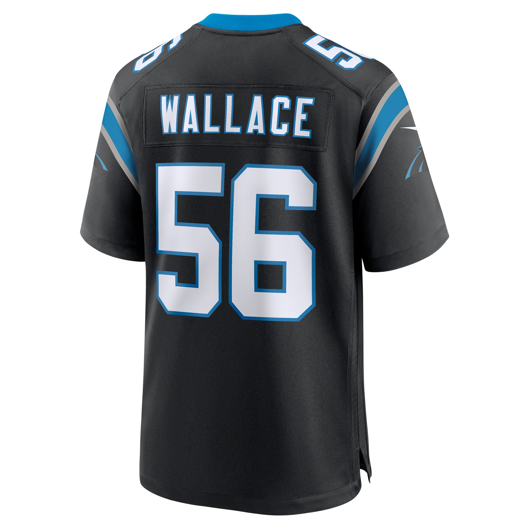 Men's Carolina Panthers Trevin Wallace Black Game Jersey JS3054 nicesnker - Image 3