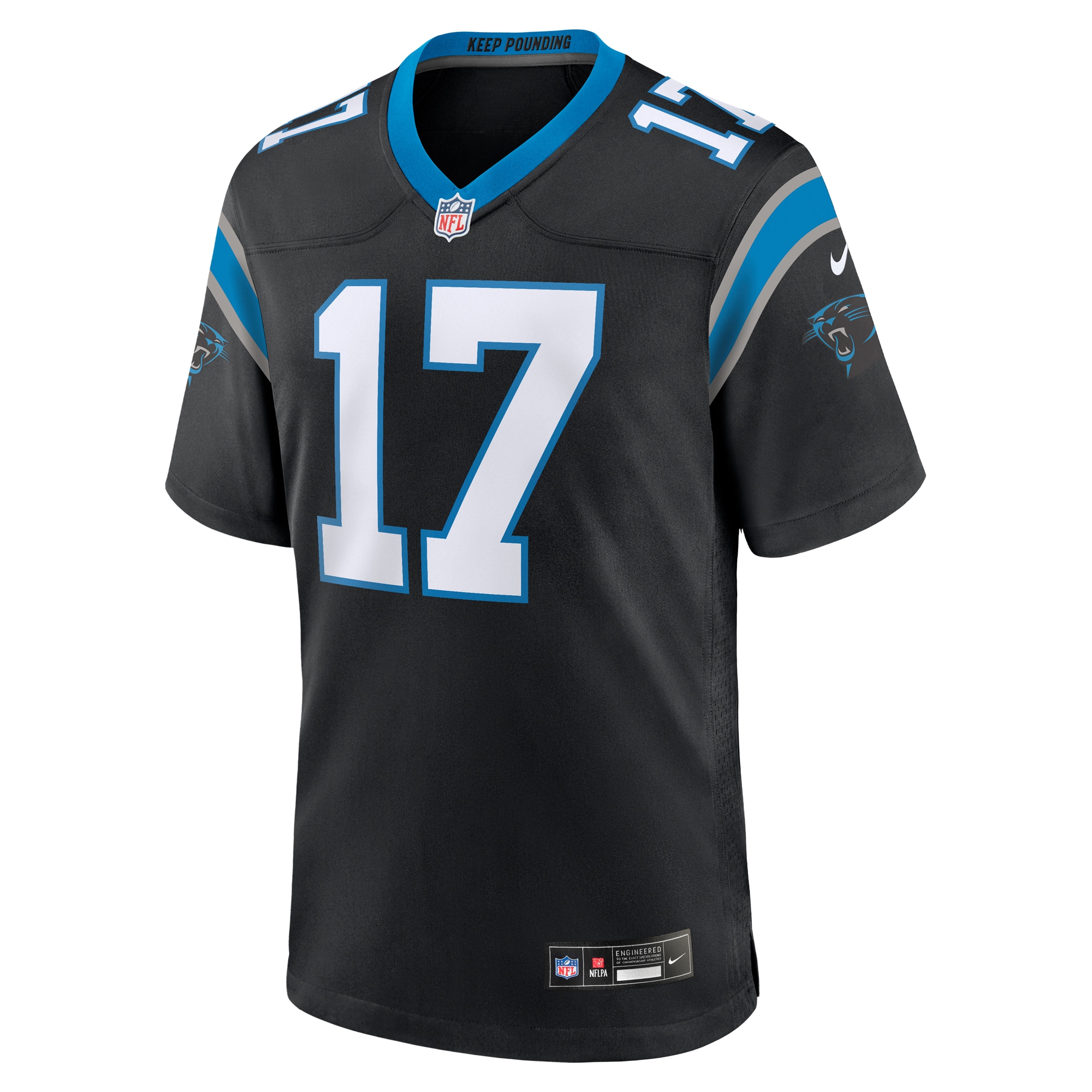Men's Carolina Panthers Xavier Legette Black 2024 NFL First Round Pick Game Player Jersey JS6305 nicesnker - Image 2