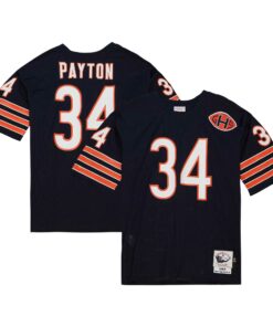 Men's Chicago Bears 1983 Walter Payton Mitchell & Ness Navy Throwback Retired Player Jersey JS9116 nicesnker