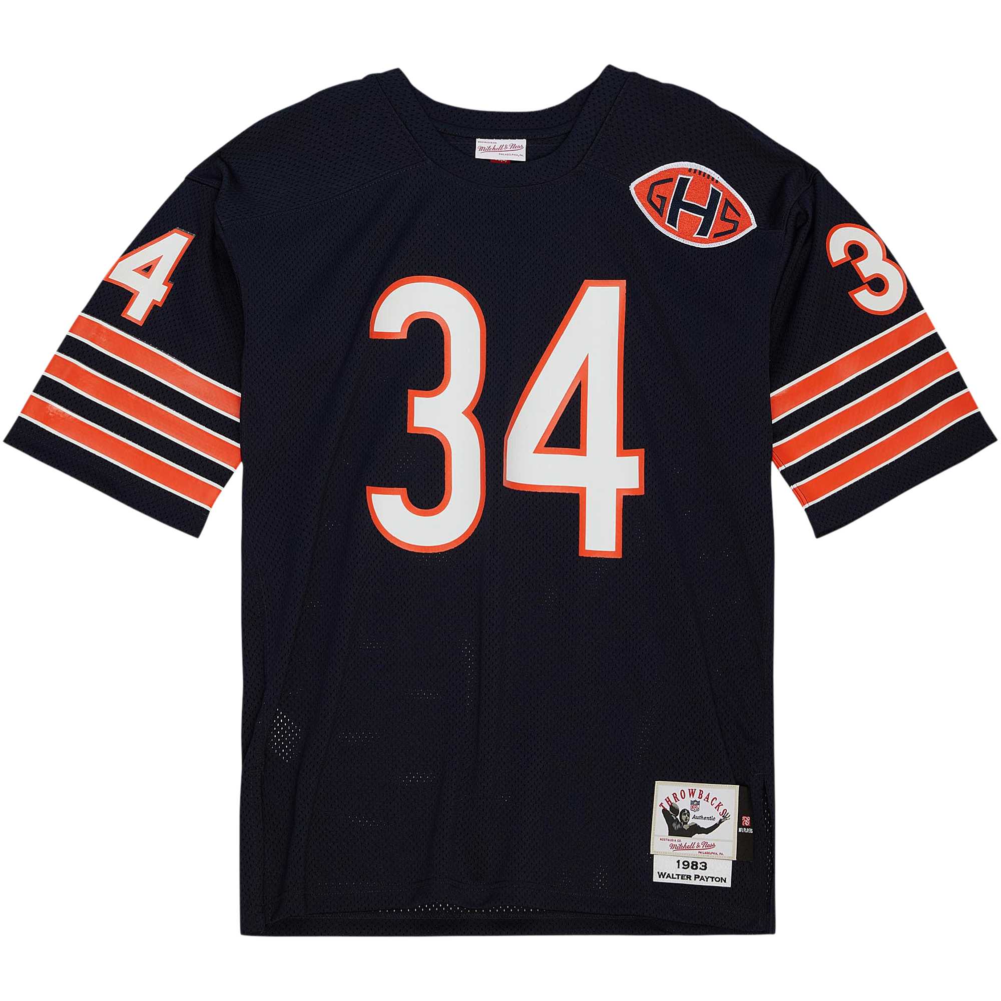 Men's Chicago Bears 1983 Walter Payton Mitchell & Ness Navy Throwback Retired Player Jersey JS9116 nicesnker - Image 2