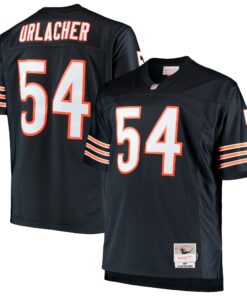 Men's Chicago Bears Brian Urlacher Mitchell & Ness Navy Big & Tall 2001 Retired Player Jersey JS3492 nicesnker