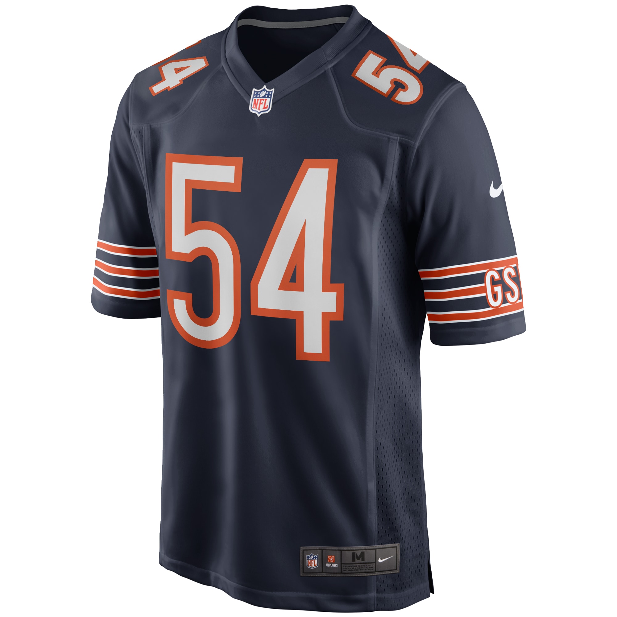 Men's Chicago Bears Brian Urlacher Navy Game Retired Player Jersey JS1197 nicesnker - Image 2