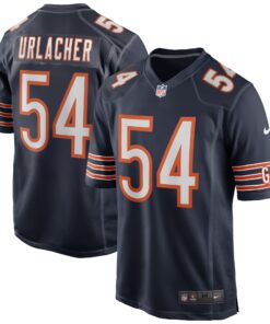 Men's Chicago Bears Brian Urlacher Navy Game Retired Player Jersey JS1197 nicesnker