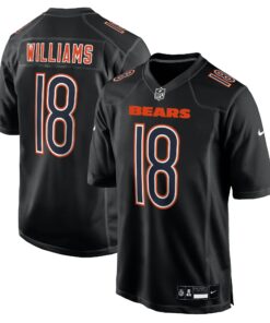 Men's Chicago Bears Caleb Williams Carbon Black Fashion Jersey JS2051 nicesnker