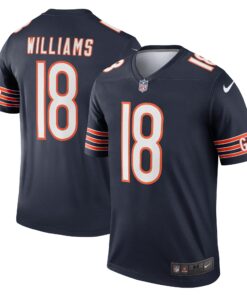 Men's Chicago Bears Caleb Williams Navy Team Legend Player Performance Top JS1427 nicesnker