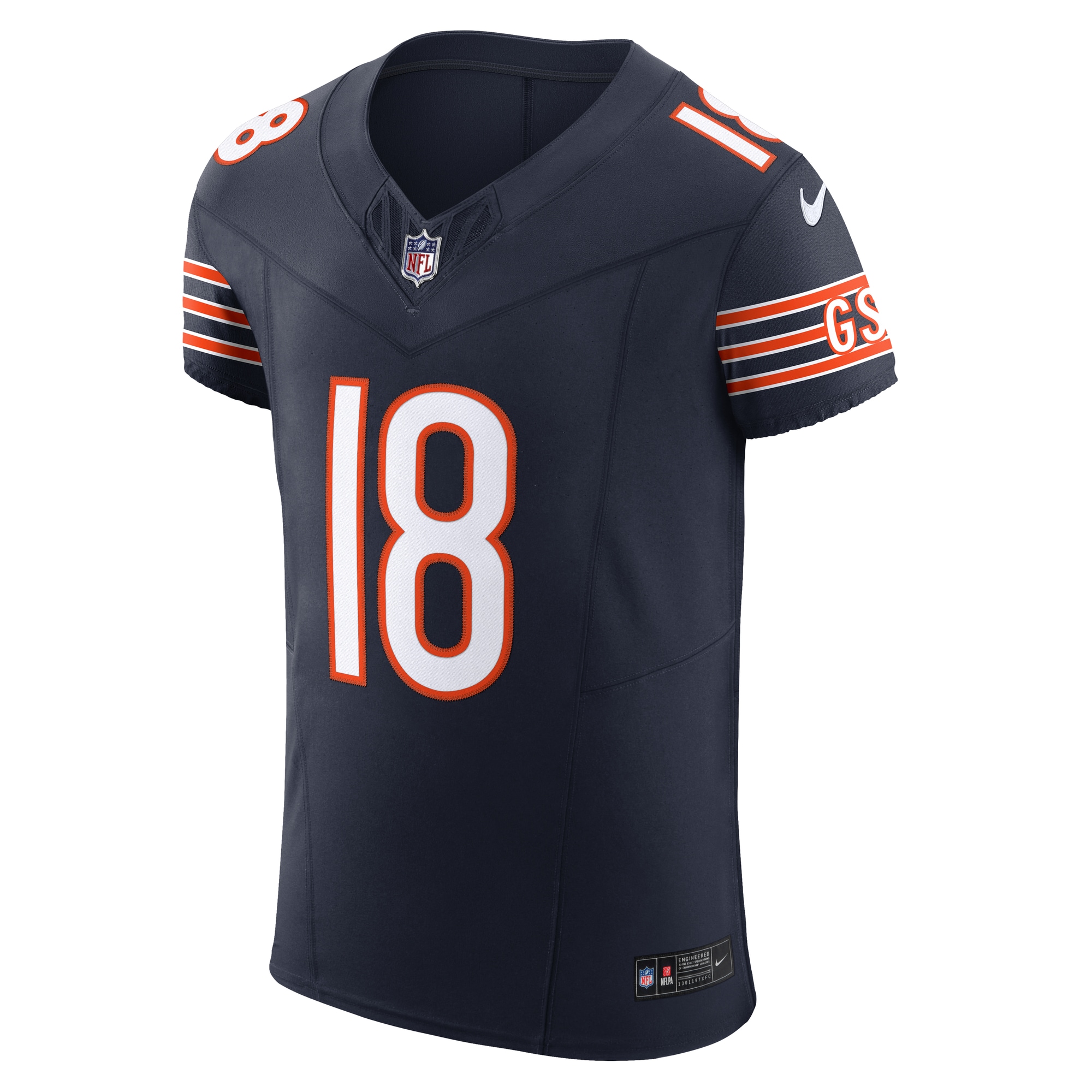 Men's Chicago Bears Caleb Williams Navy Team Vapor F.U.S.E. Elite Jersey JS4679 nicesnker - Image 2