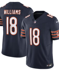 Men's Chicago Bears Caleb Williams Navy Vapor F.U.S.E. Limited Jersey JS9951 nicesnker