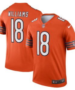 Men's Chicago Bears Caleb Williams Orange Alternate Legend Player Performance Top JS4193 nicesnker
