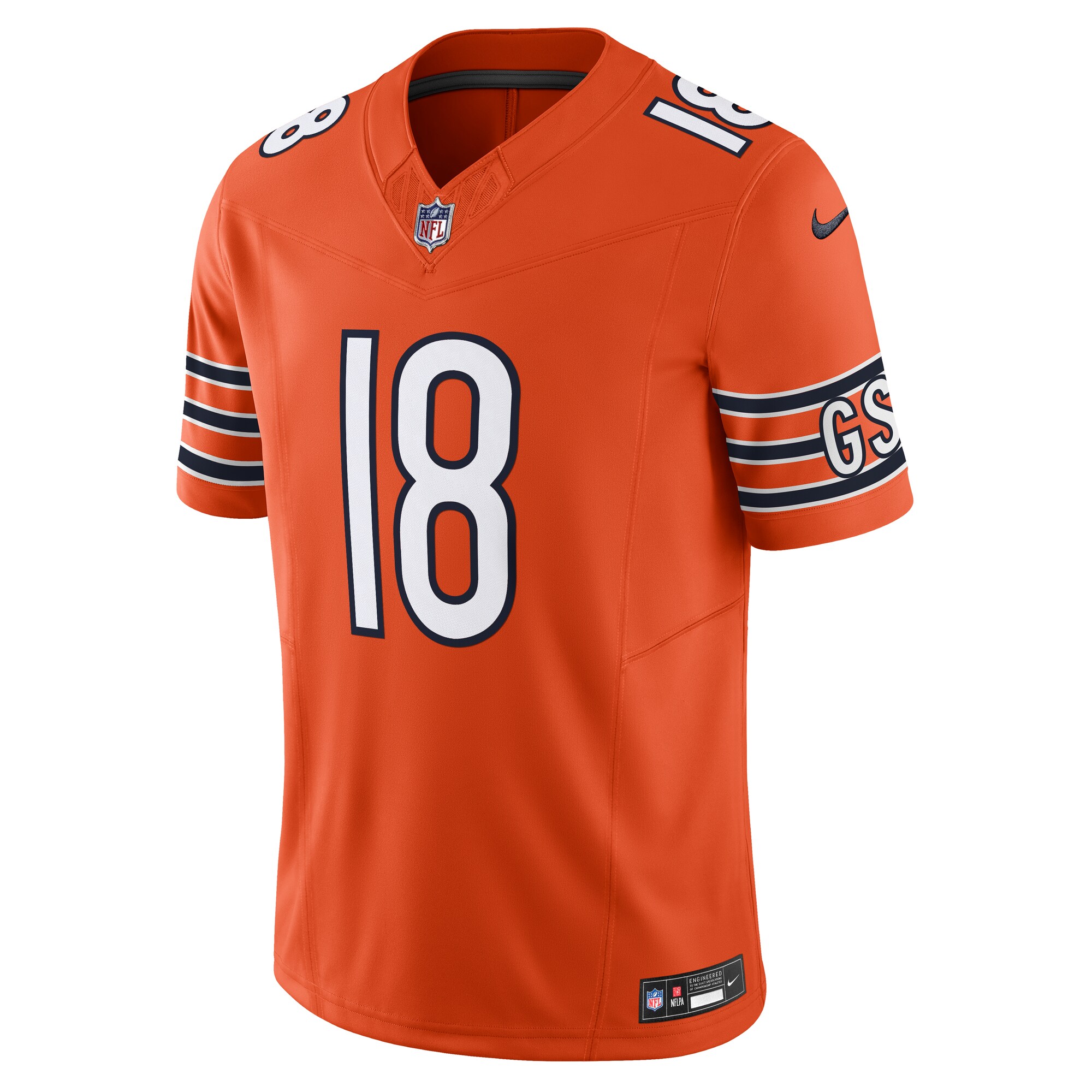 Men's Chicago Bears Caleb Williams Orange Vapor F.U.S.E. Limited Jersey JS8431 nicesnker - Image 2
