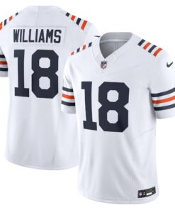 Men's Chicago Bears Caleb Williams White Vapor F.U.S.E. Limited Jersey JS2545 nicesnker