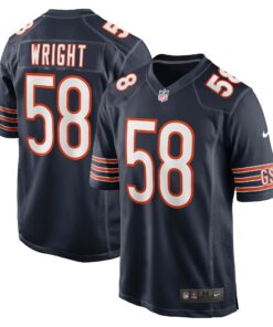 Men's Chicago Bears Darnell Wright Navy Game Jersey JS8264 nicesnker