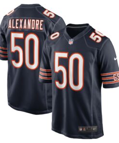 Men's Chicago Bears Deslin Alexandre Navy Team Game Jersey JS2485 nicesnker