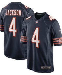 Men's Chicago Bears Eddie Jackson Navy Game Player Jersey JS3659 nicesnker